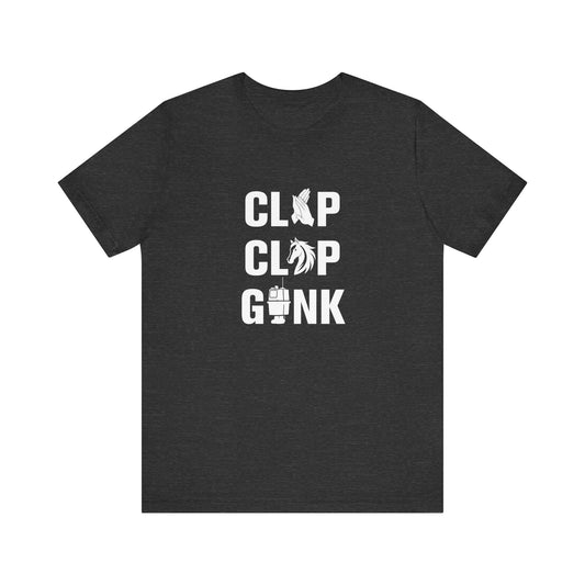CLAP CLOP GONK T-shirt - Front & Back Printed - Couchbugz Merch