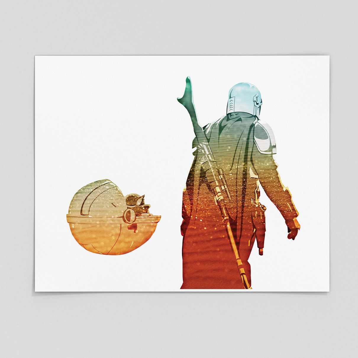 Stop Touching Things - Mandalorian Art Print