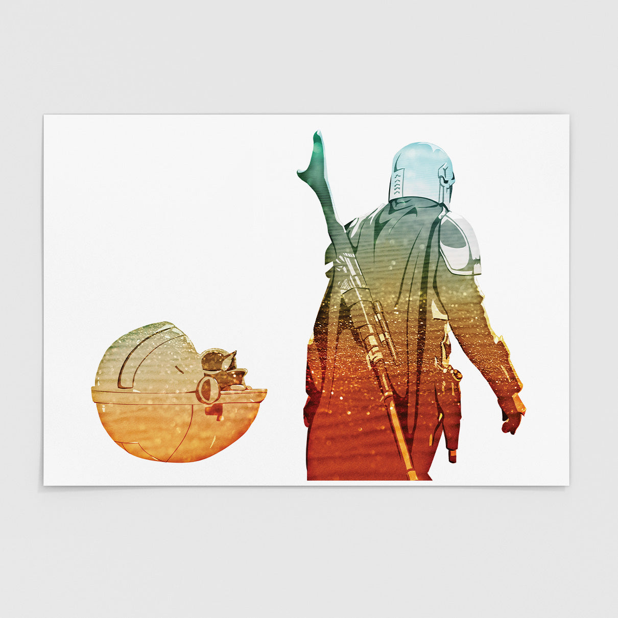 Stop Touching Things - Mandalorian Art Print