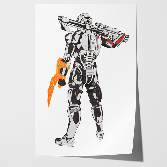 We Fight or We Die - Shepard Art Print