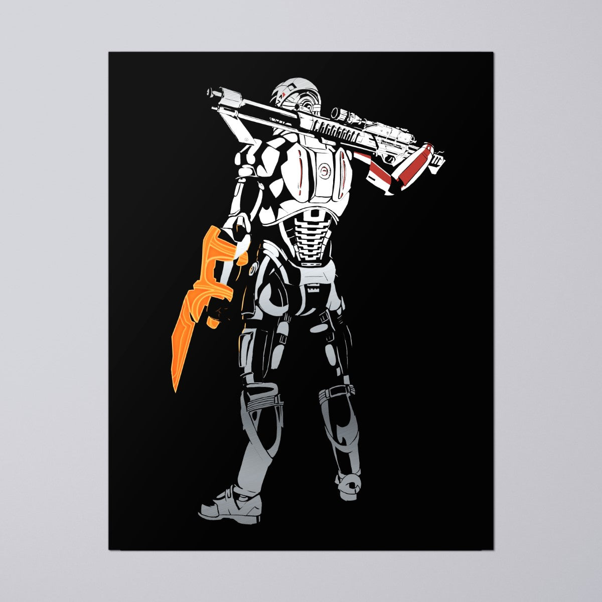 We Fight or We Die - Shepard Foil Art Print