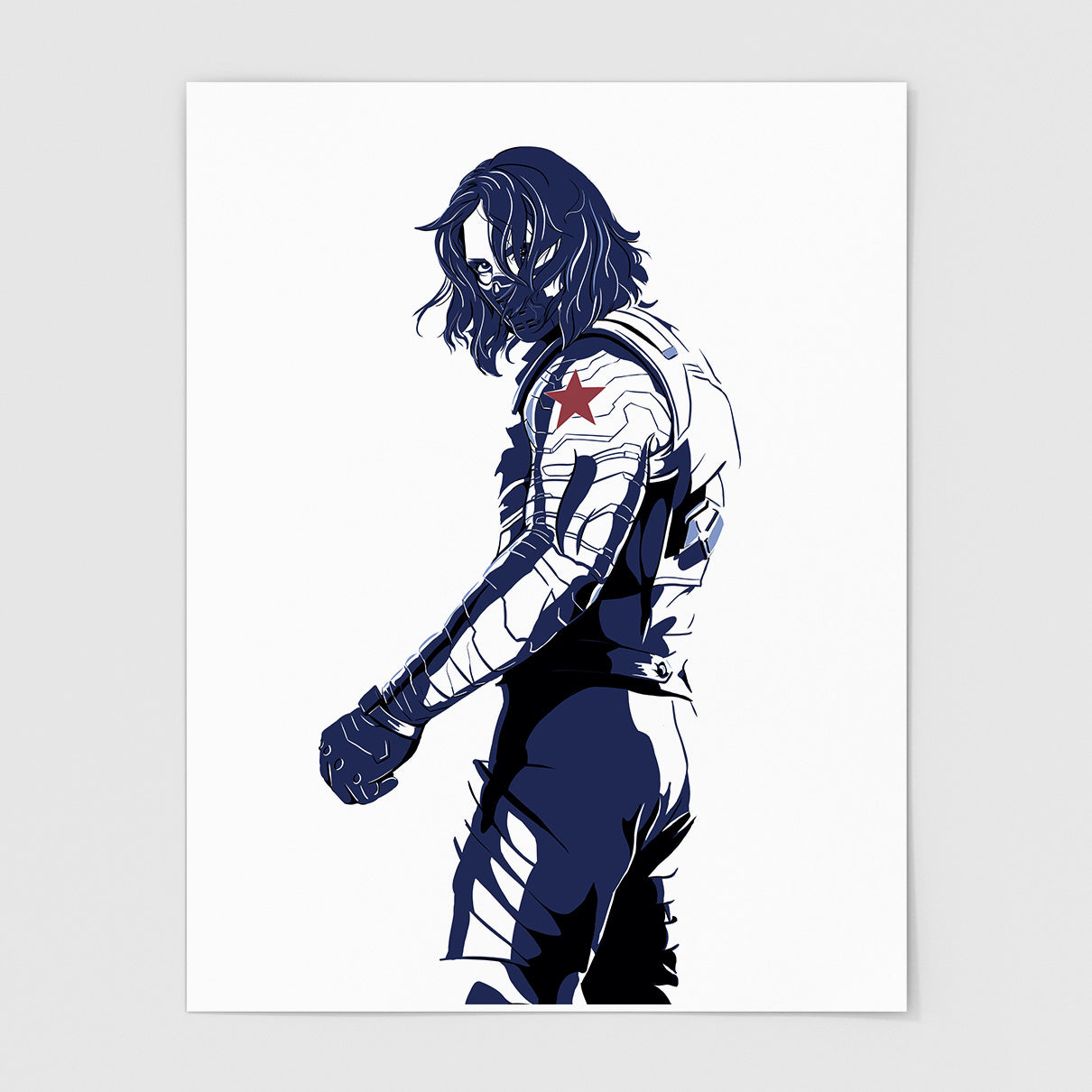 I Remember All Of Them - Winter Soldier Art Print (Silhouette)