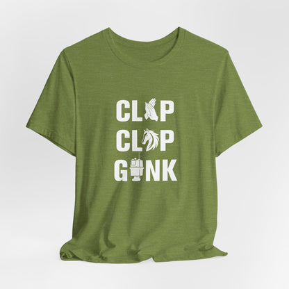 CLAP CLOP GONK T-shirt - Front & Back Printed - Couchbugz Merch