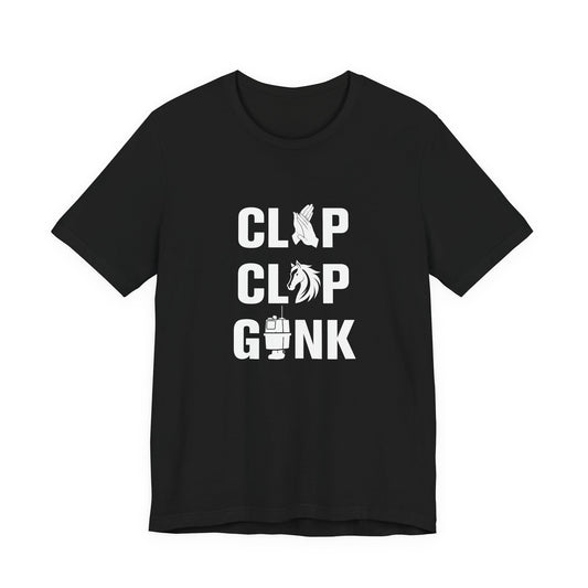 CLAP CLOP GONK T-shirt - Front & Back Printed - Couchbugz Merch