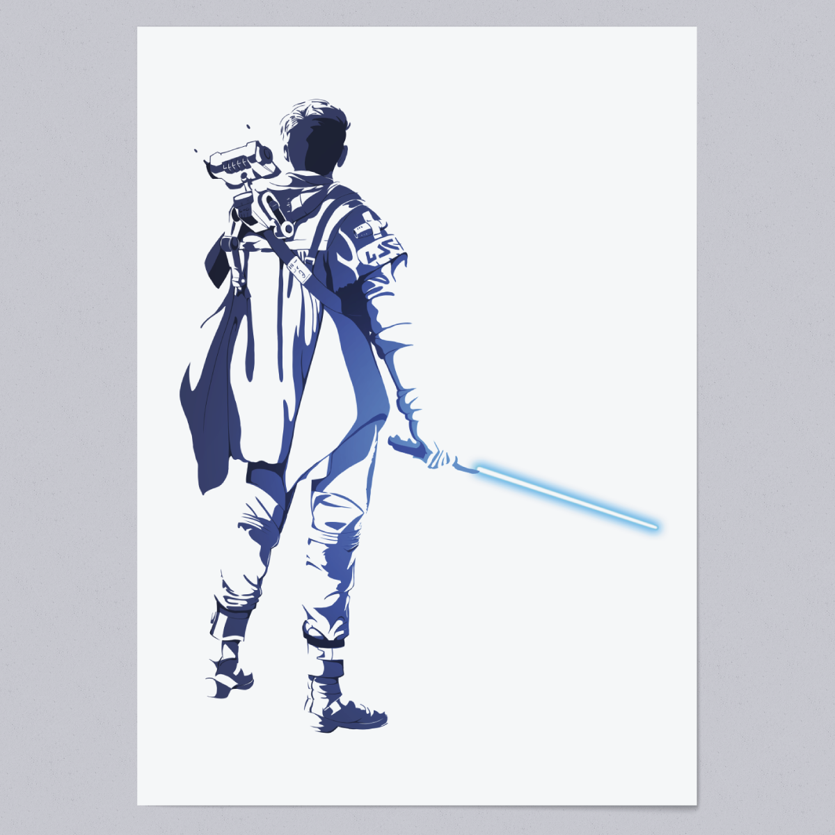 I Know What I Want Now - Cal Kestis Silhouette Art Print