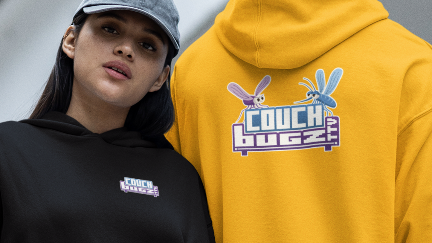 CounchBugz Logo Hoodie - Front & Back Printing - CouchBugz Merch