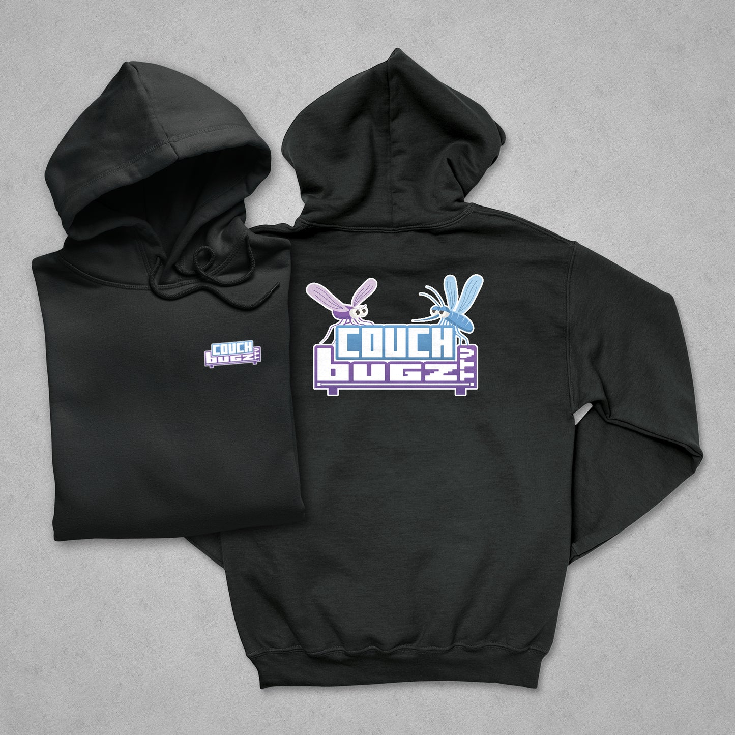 CounchBugz Logo Hoodie - Front & Back Printing - CouchBugz Merch