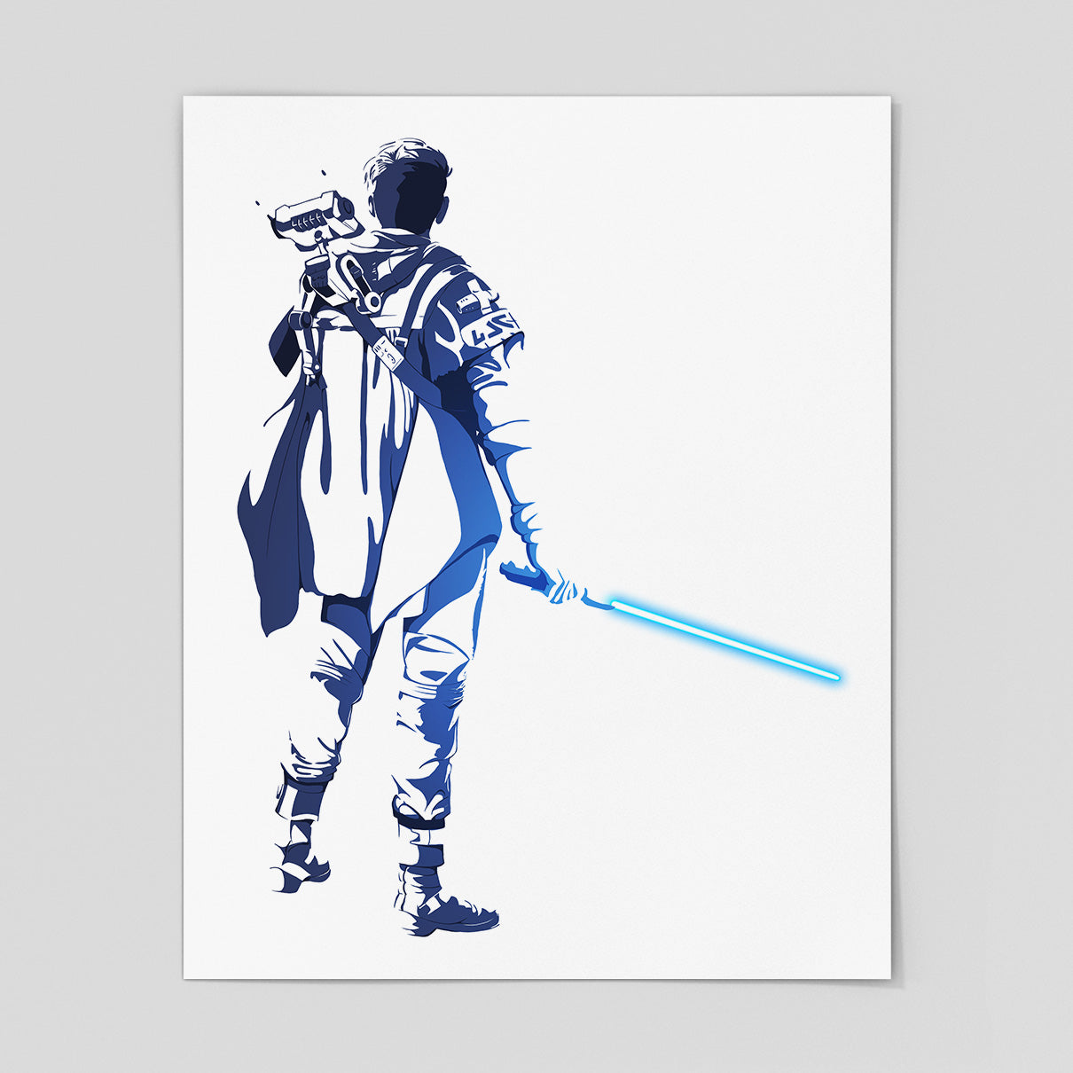 I Know What I Want Now - Cal Kestis Art Print (Blue)