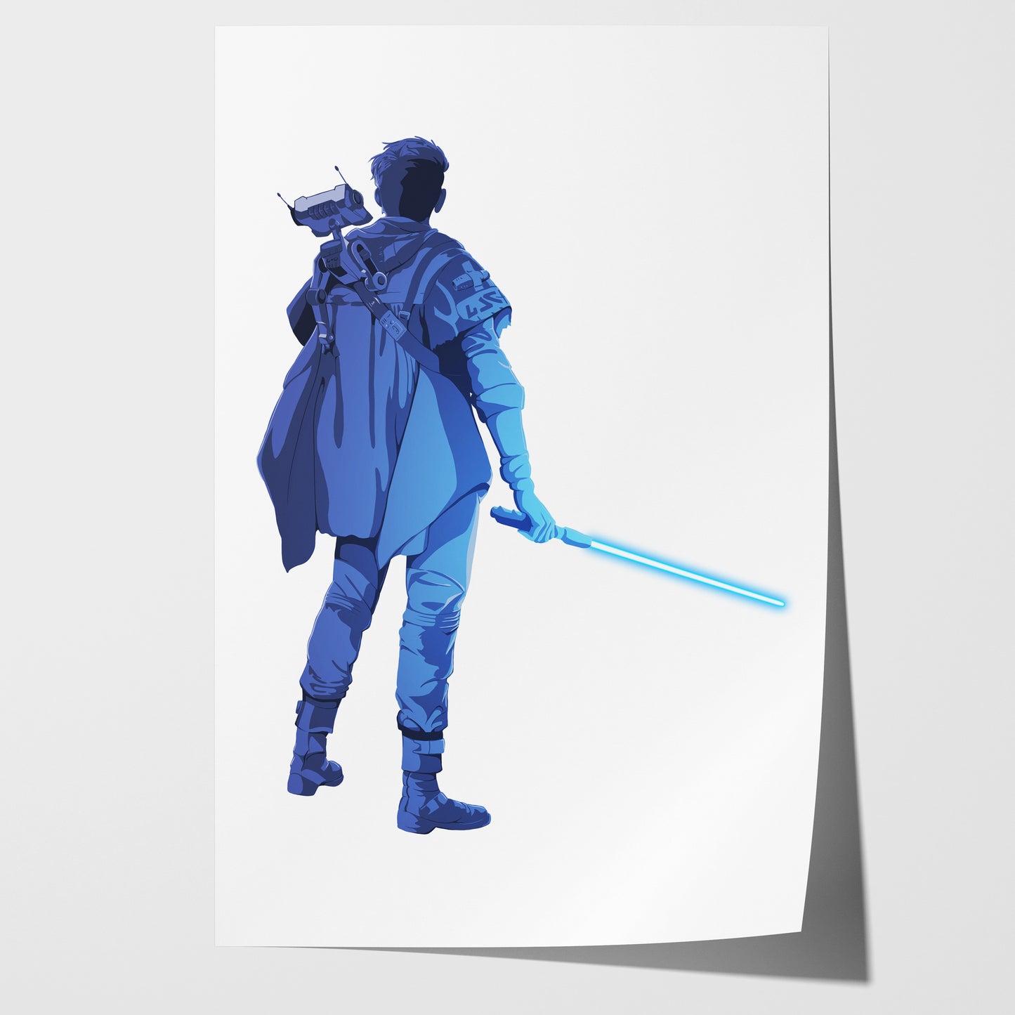 I Know What I Want Now - Cal Kestis Art Print (Blue)