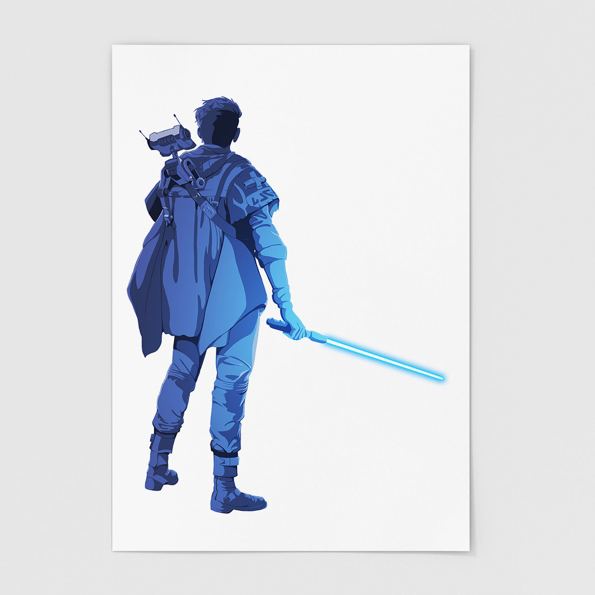 I Know What I Want Now - Cal Kestis Art Print (Blue)
