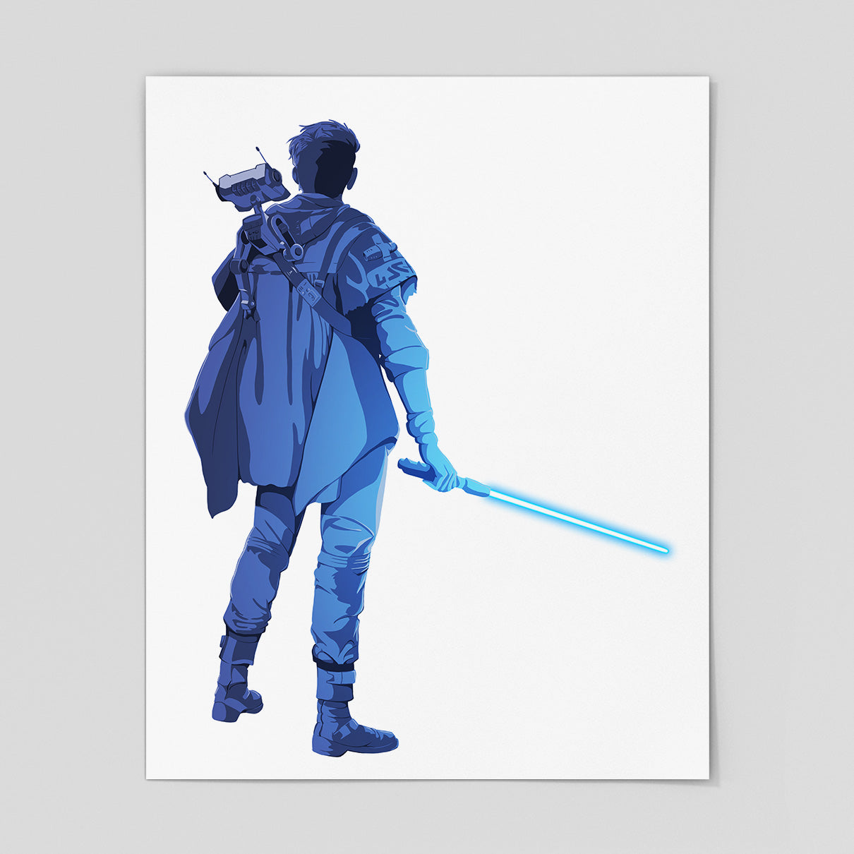 I Know What I Want Now - Cal Kestis Art Print (Blue)