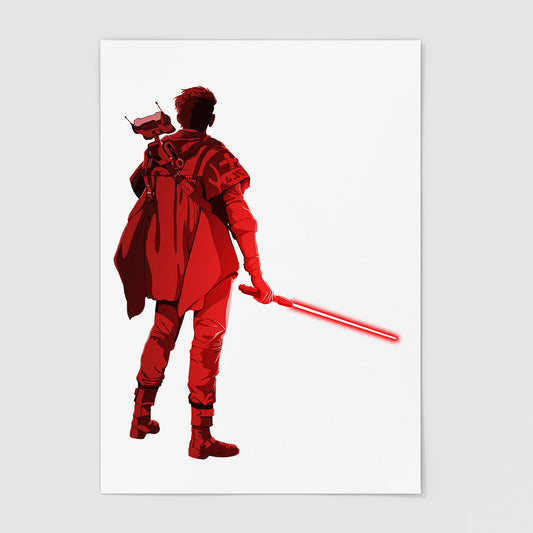 I Know What I Want Now - Cal Kestis Art Print (Red)