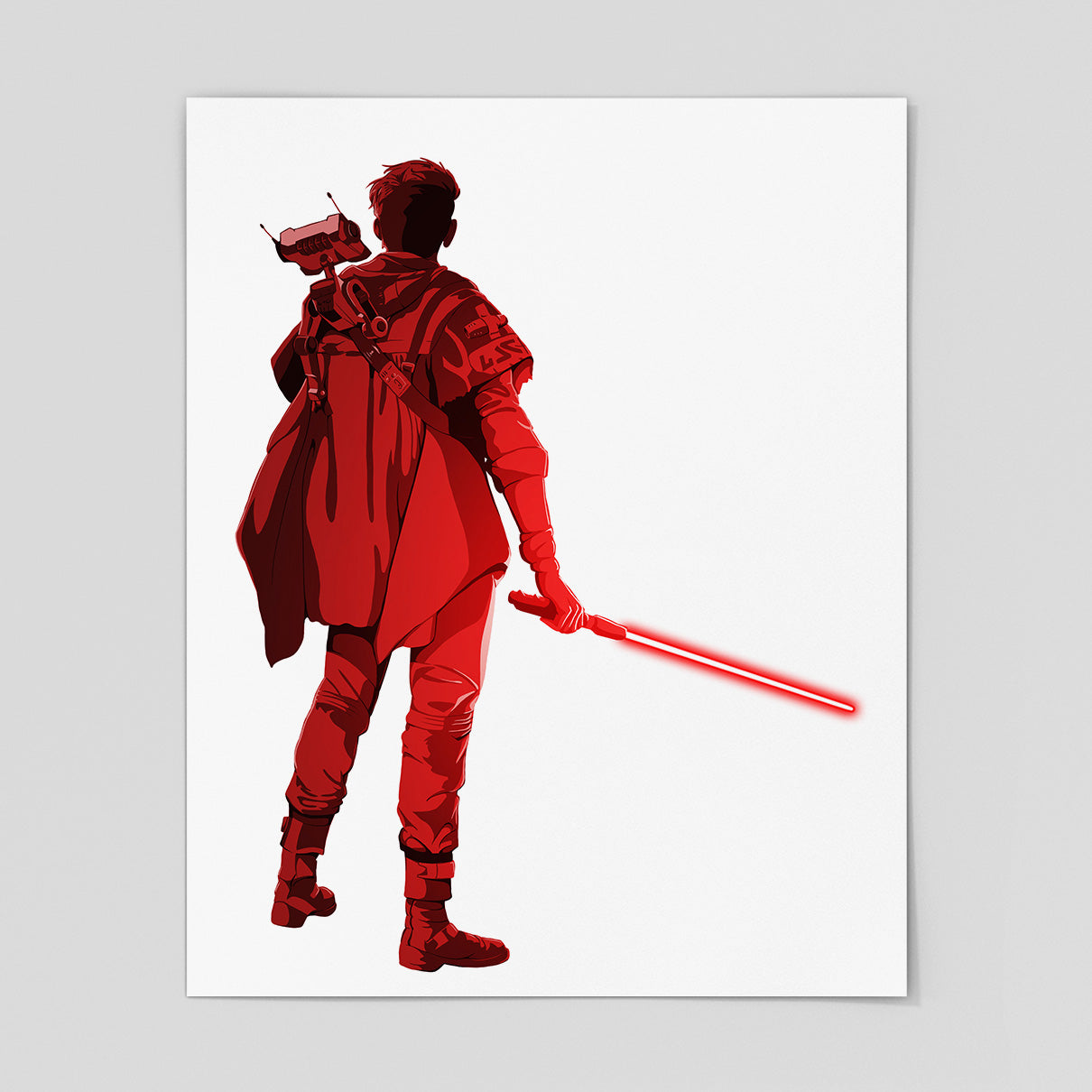 I Know What I Want Now - Cal Kestis Art Print (Red)