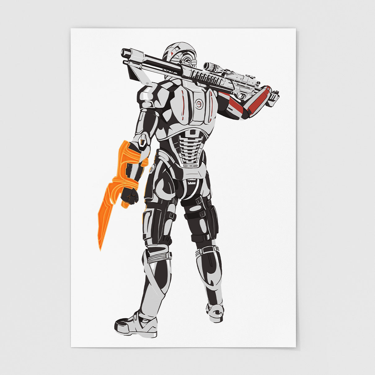 We Fight or We Die - Shepard Art Print