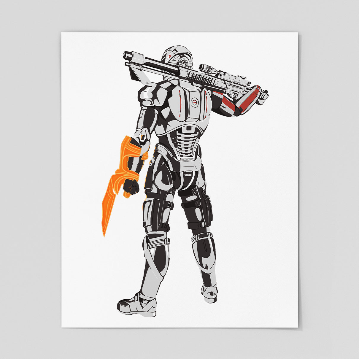 We Fight or We Die - Shepard Art Print