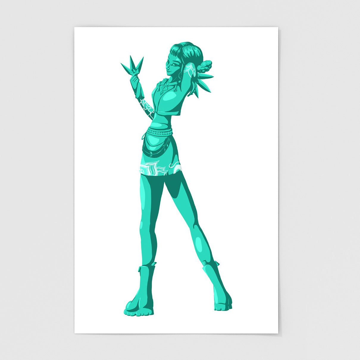 Who's The Baddest - Zoey Art Print