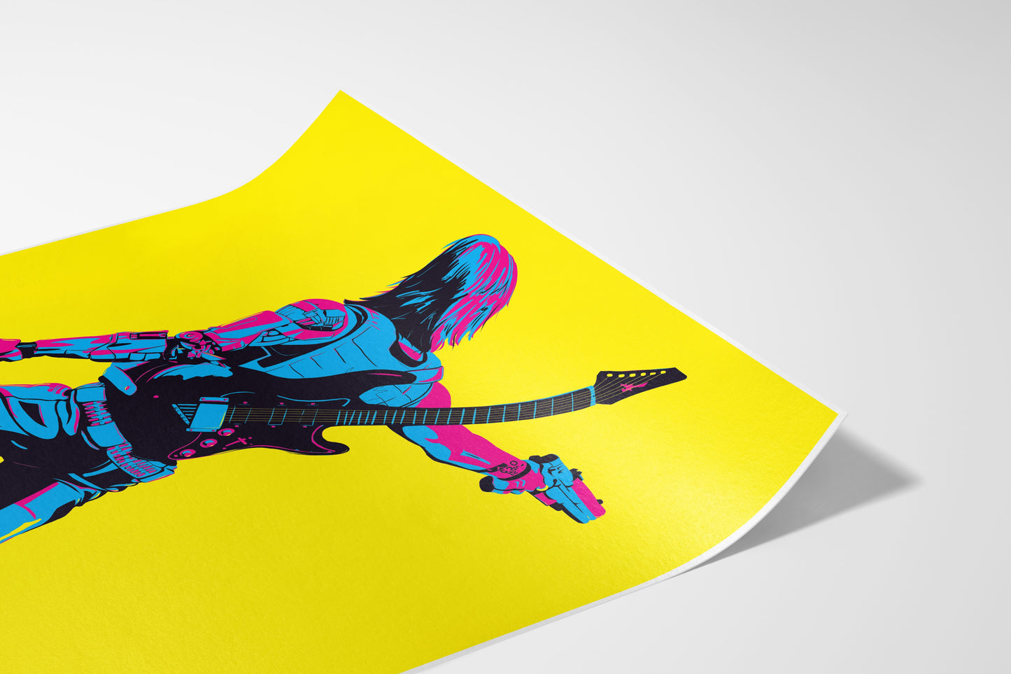 Chaos, Screaming, Roll Credits - Johnny Silverhand Special Edition Print