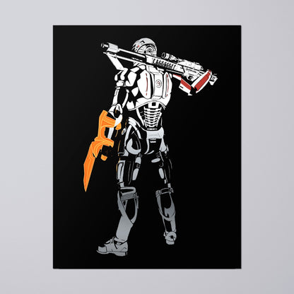 We Fight or We Die - Shepard Foil Art Print