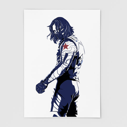 I Remember All Of Them - Winter Soldier Art Print (Silhouette)