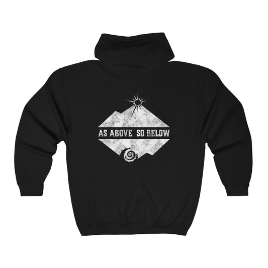 As Above So Below - Unisex Zip-up Hoody