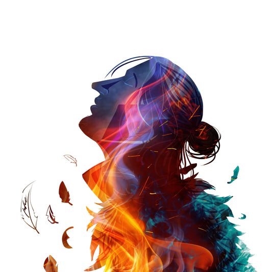 Anders In Flames - Poster Print