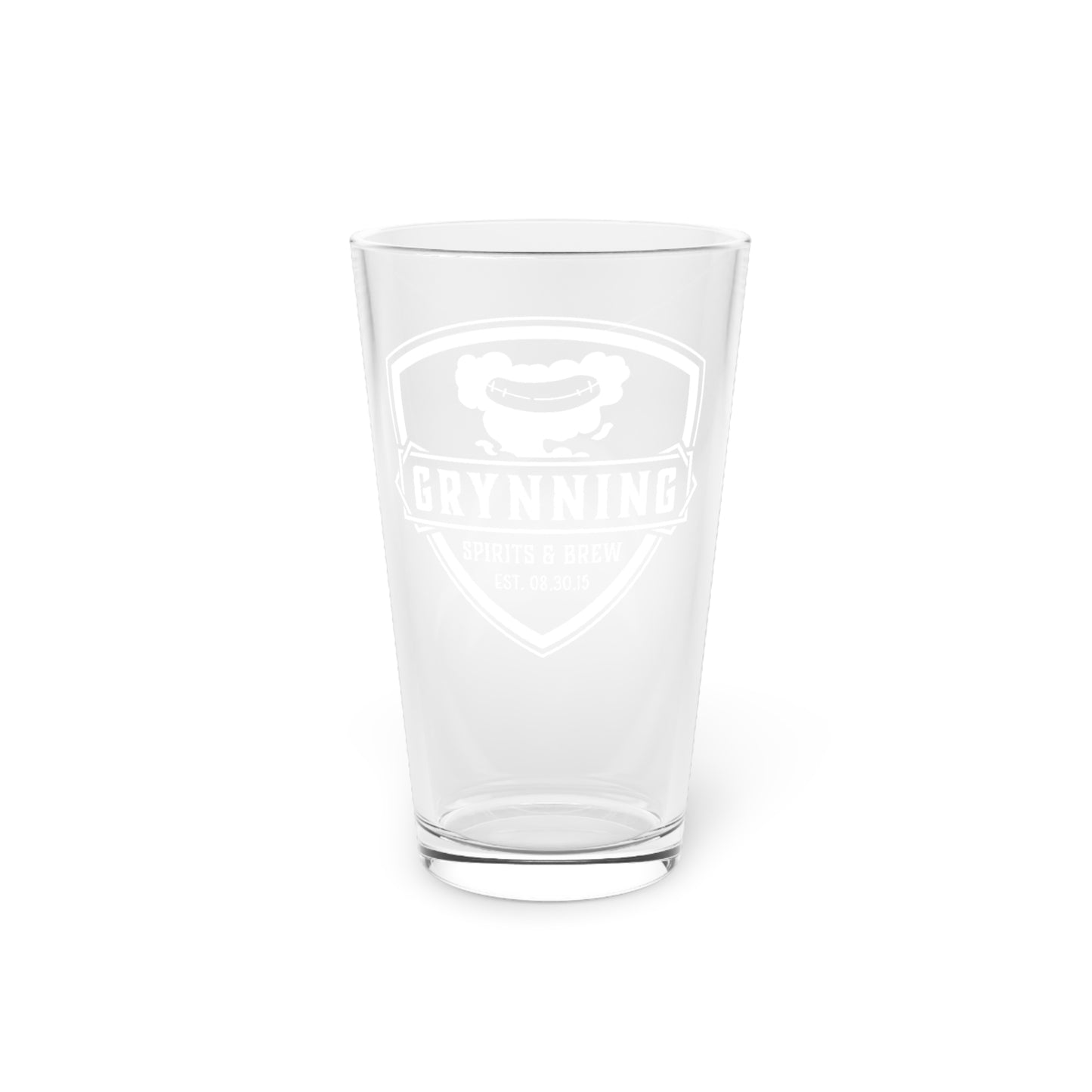 Grynning Spirits & Brew - 16oz Pint Glass