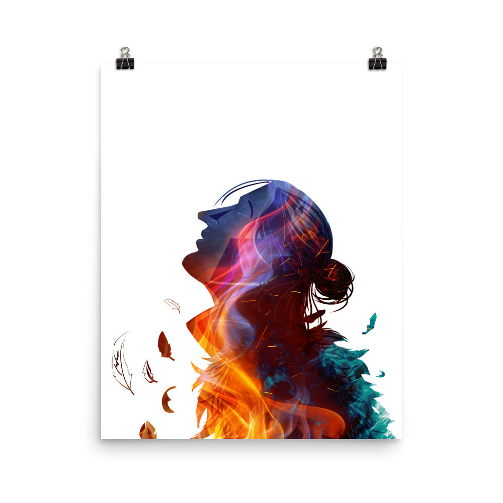 Anders In Flames - Poster Print